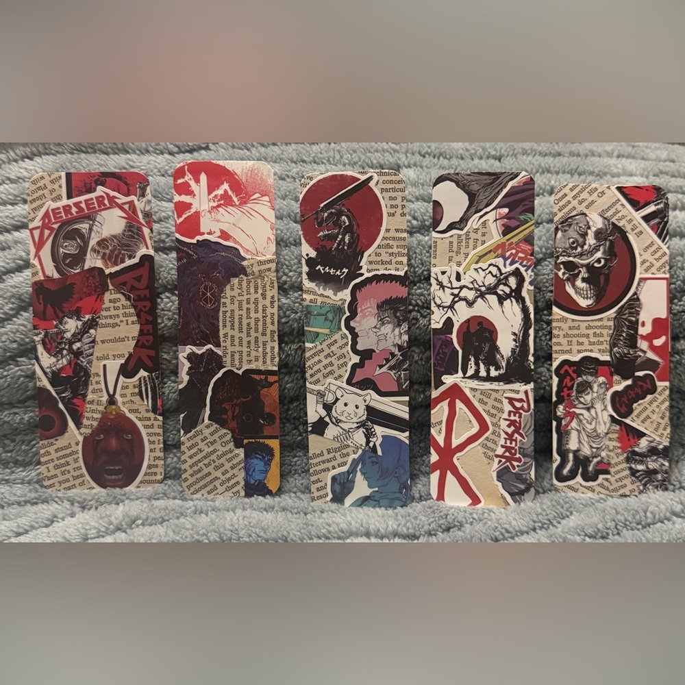 💜 Berserk Handmade Bookmarks